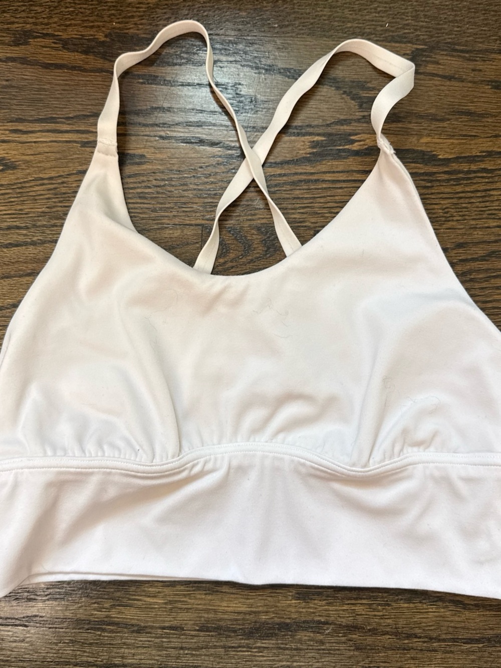 Everyday Soft Light Pink Bralette with Crossed Back Straps